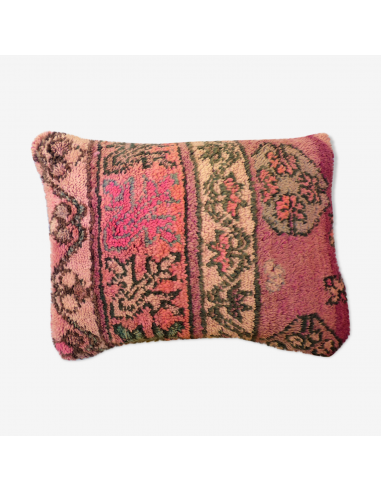 Coussin Boujaad Rose  Coussin berbère Vintage  60x45 cm le des métaux précieux