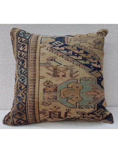 Coussin Kilim Vintage Année 1940  50x50 cm d'Europe débarque