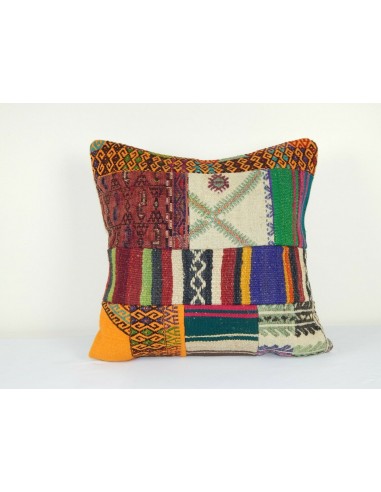 Housse de Coussin Kilim Patchwork  50x50 cm d'Europe débarque