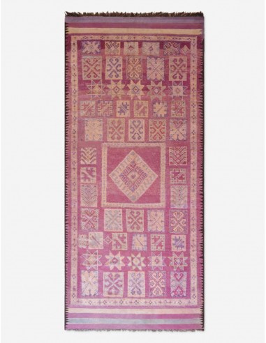 Vintage Moroccan Hand-Knotted Wool Rug No. 62, 5'4" x 11'9" pas chere