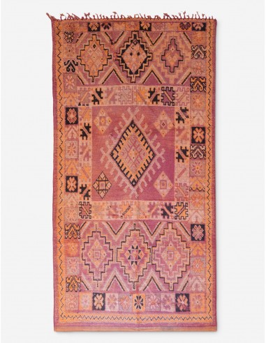 Vintage Moroccan Hand-Knotted Wool Rug No. 63, 6' x 12'3" Paris Déstockage Promo