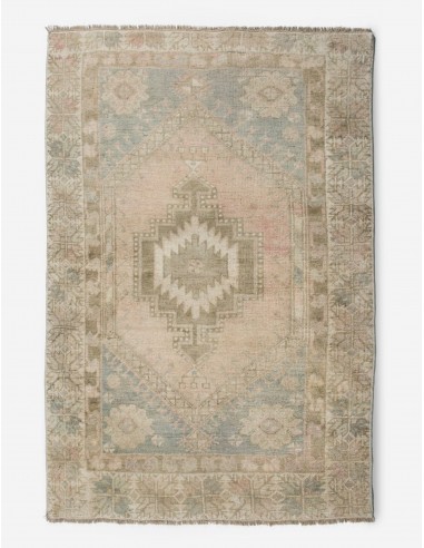 Vintage Turkish Hand-Knotted Wool Mini Rug No. 274, 2'12" x 4'3" Voir les baskets