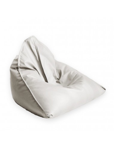 Pouf Poire Cuir Blanc sur le site 