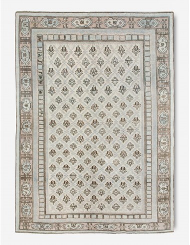 Vintage Turkish Hand-Knotted Wool Rug No. 372, 5'11" x 8'9" livraison gratuite