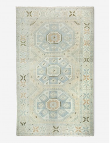 Vintage Turkish Hand-Knotted Wool Rug No. 381, 6'5" x 9'10" paiement sécurisé