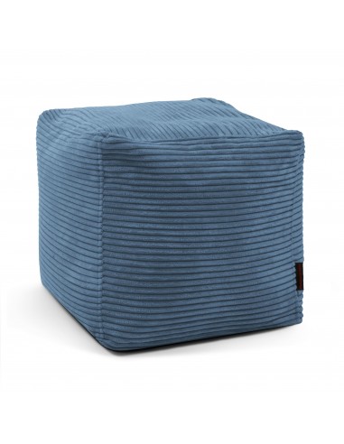 Pouf Cube en Velours Côtelé l'achat 