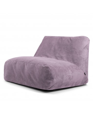 Pouf 2 places Géant en Velours Côtelé de pas cher