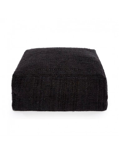 Pouf Coton Tressé Noir votre