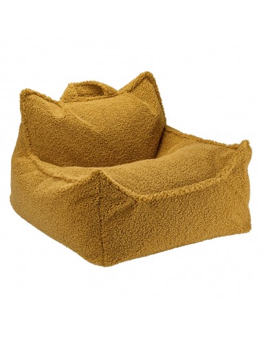 Fauteuil Pouf Enfant - Moutarde solde